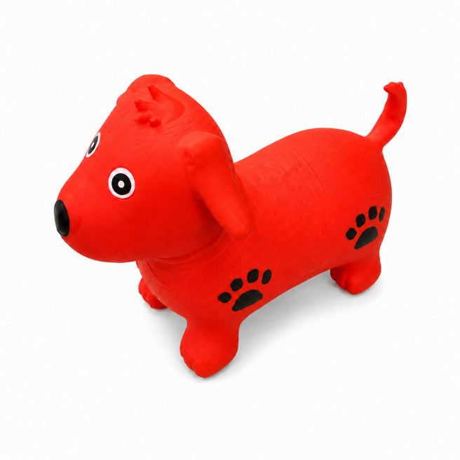 Прыгающая игрушка Собака, красная, код 2948D