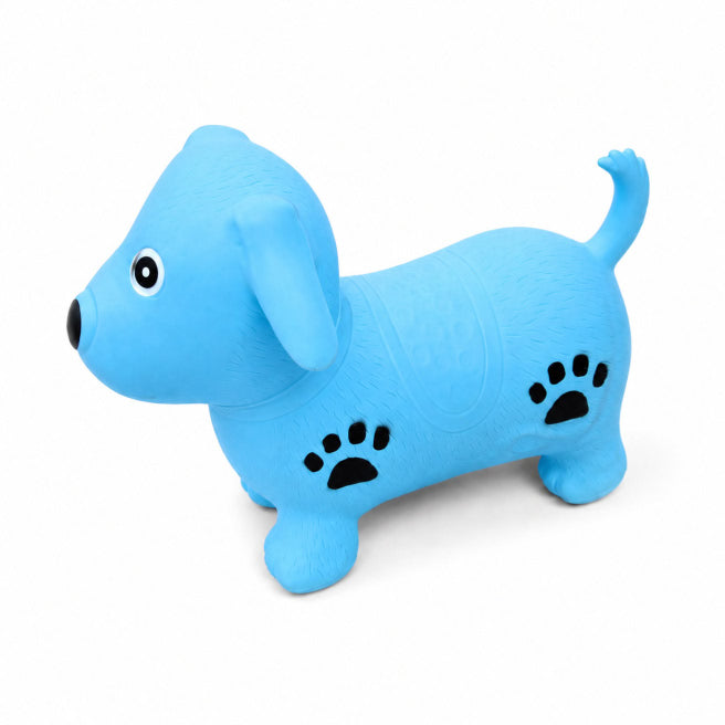 Надувная игрушка-попрыгун Собачка, синяя, код 2935D