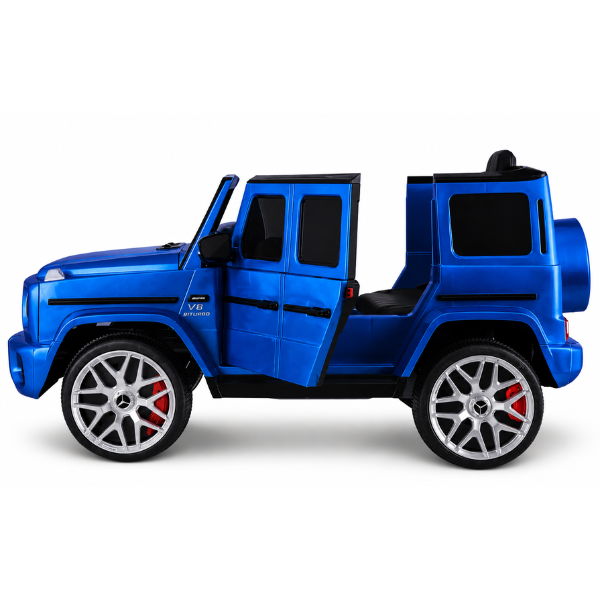 Mașinuță Mercedes-AMG G63, Baterie 12V7AH, 2 motoare de 35W, roti EVA, scaune din piele SKU: 8210200-2R_Blue