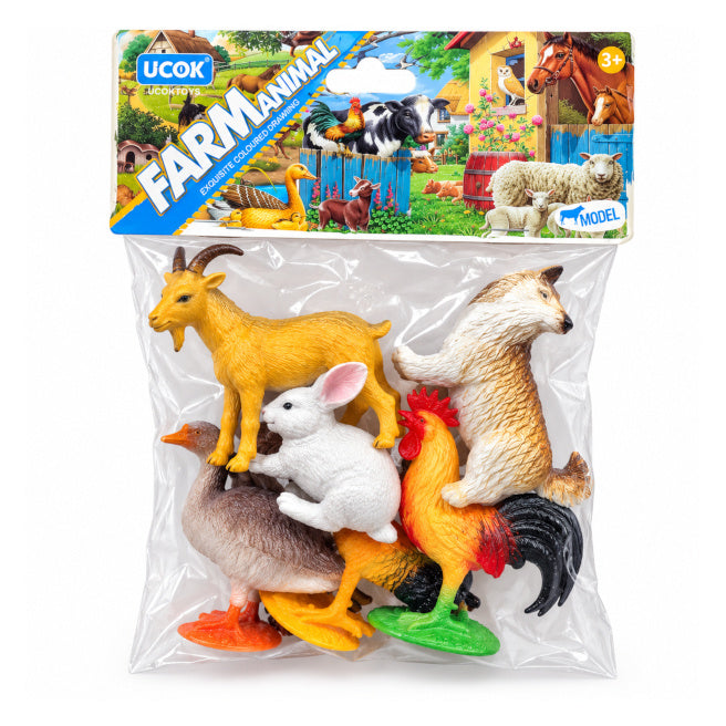 Set 6 figurine animale de fermă (13 cm), cod 10692a