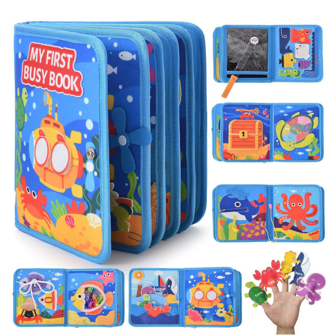 Carte educativă din fetru Ocean, cod 2929D