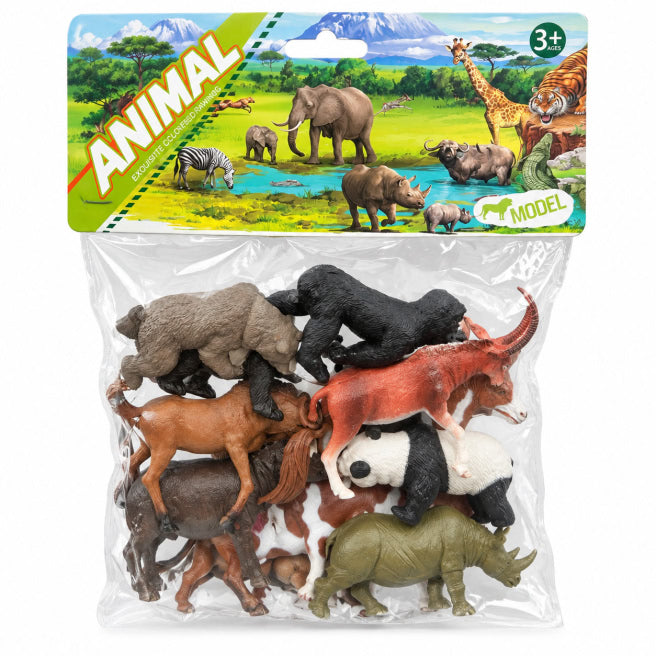 Set 8 animale sălbatice de 13 cm, cod 10610a