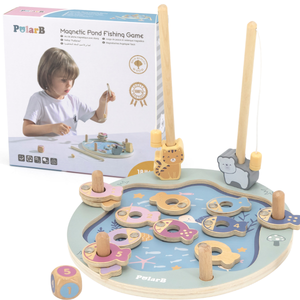 Деревянный игровой набор «Магнитная рыбалка» SKU: 44080