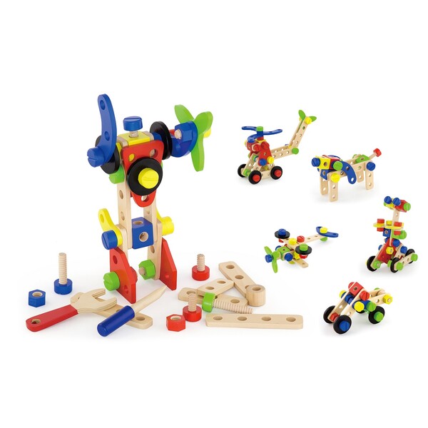 Constructor din lemn cu 68 de elemente SKU: 50382