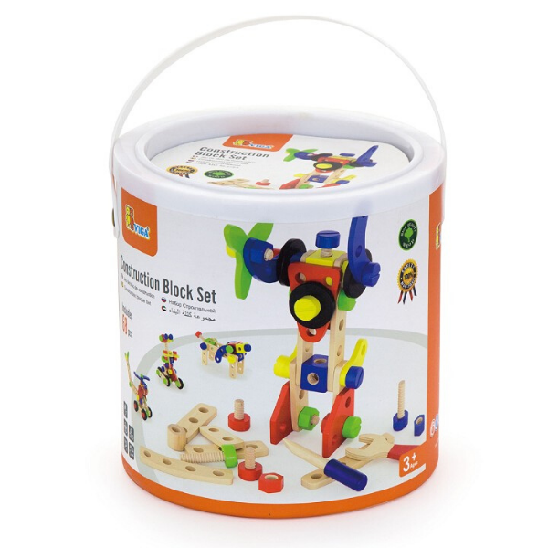 Constructor din lemn cu 68 de elemente SKU: 50382