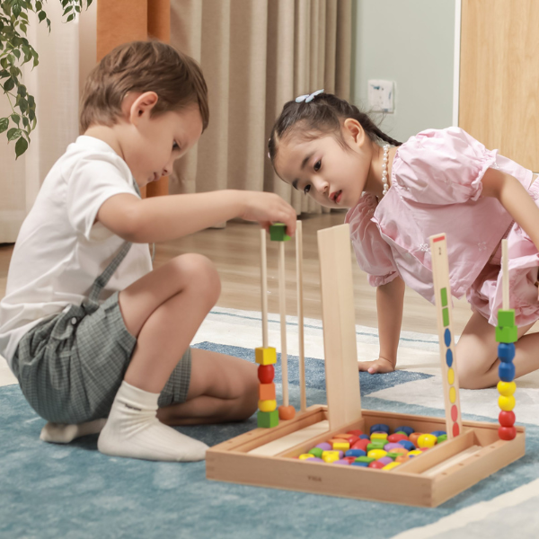 Joc educativ din lemn „Repetă secvența” SKU: 56182-v