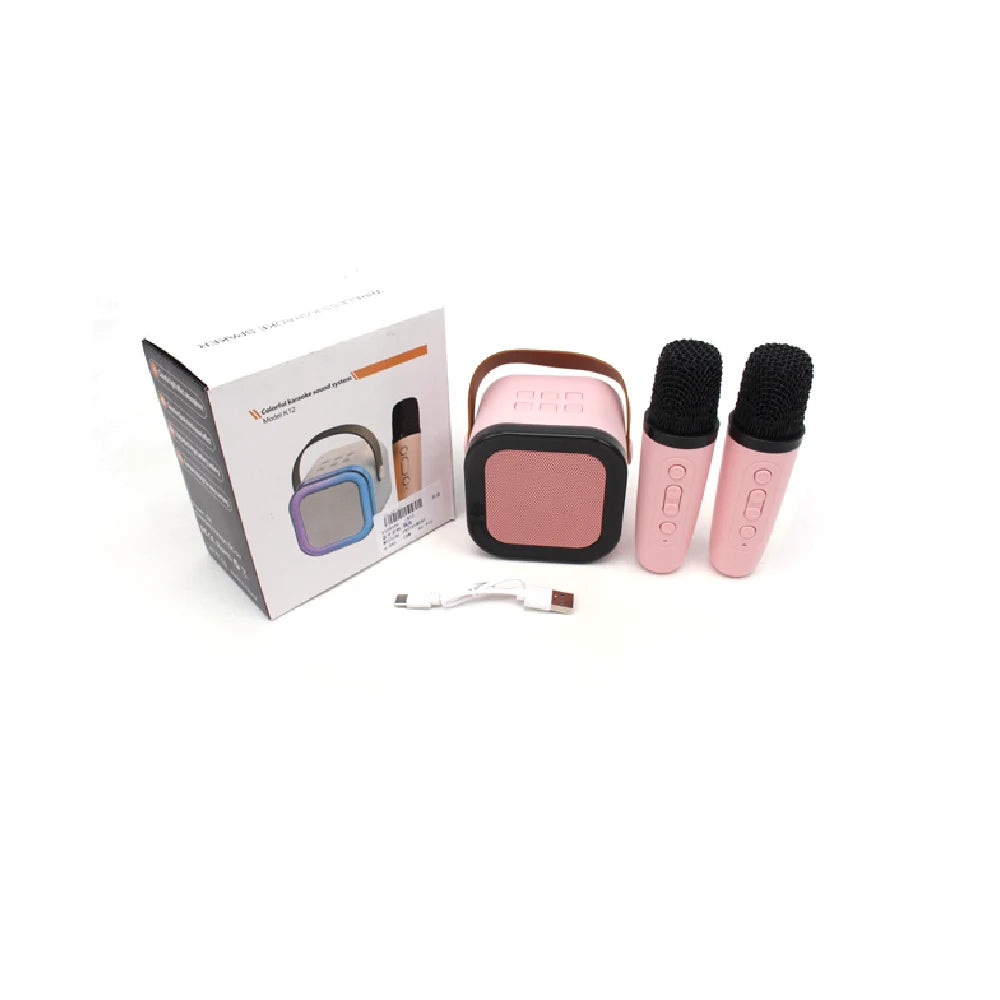 Set karaoke cu boxă și 2 microfoane (83060)