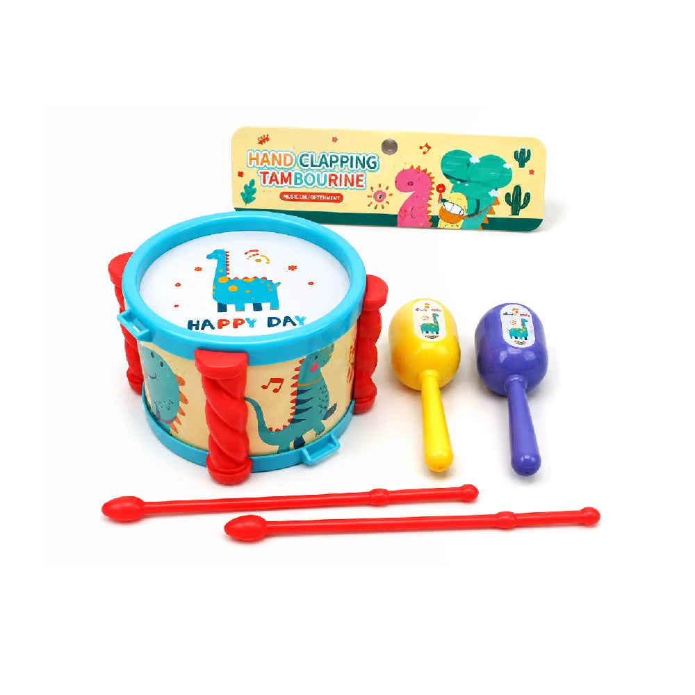 Set tobă cu maracas pentru copii (53299)