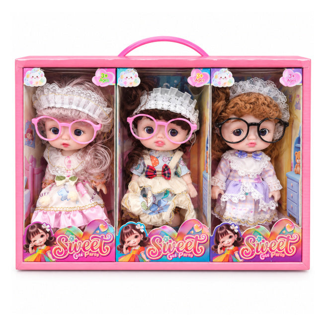 Set 3 păpușe bebeluș 23,5 cm, cod 10625a