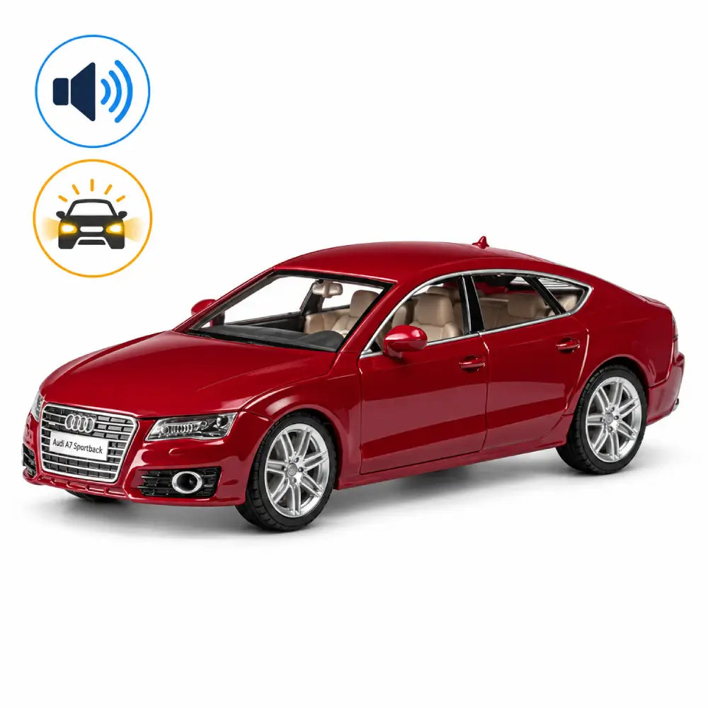 Mașină din metal Audi A7 Sportback, scară 1:24, roșie, MSZ (68248A)