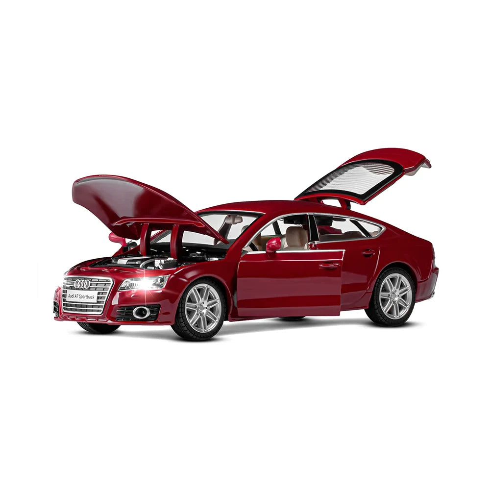 Mașină din metal Audi A7 Sportback, scară 1:24, roșie, MSZ (68248A)