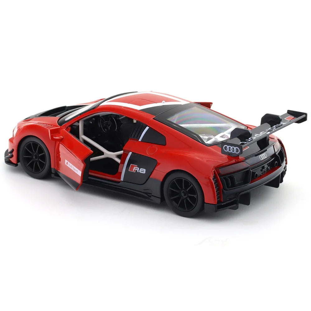 Mașină din metal Audi R8 LMS, scară 1:24, roșie, MSZ (68262A/2)