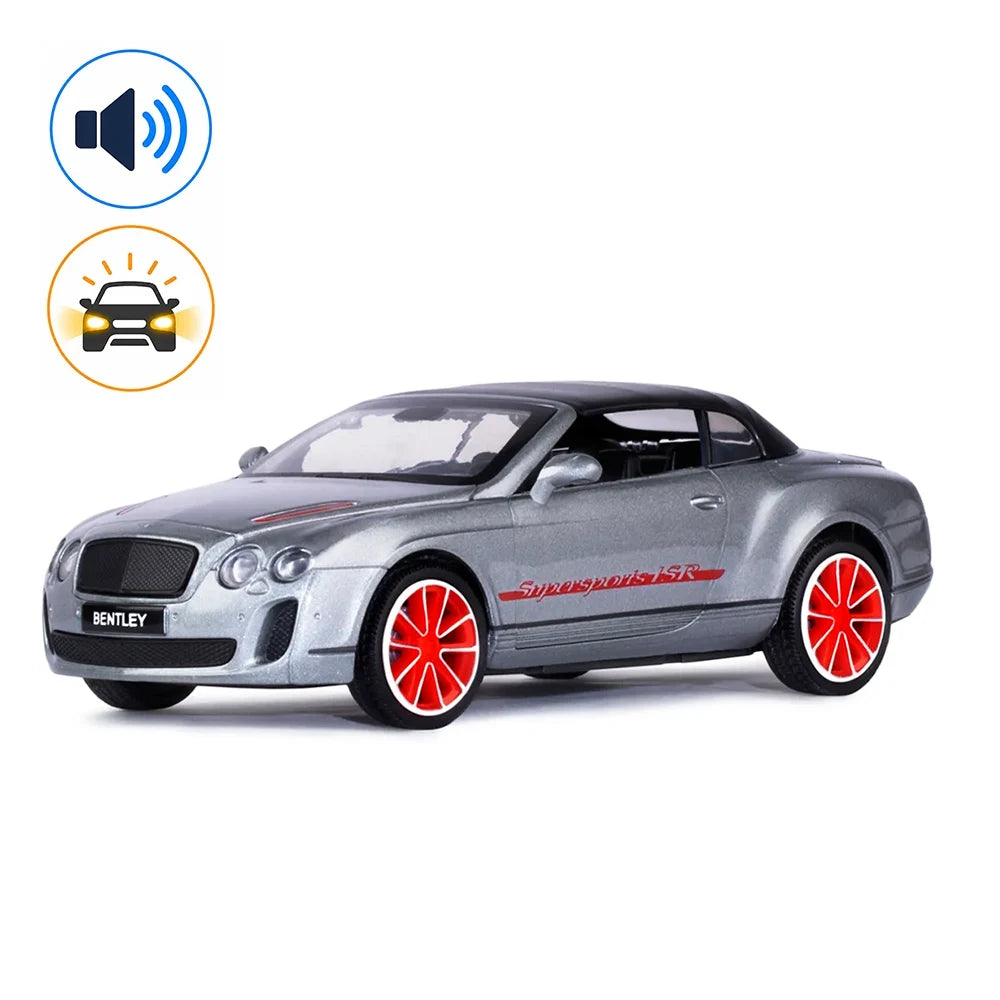 Mașină din metal Bentley Continental Supersports, scară 1:24, gri, MSZ (68259A)