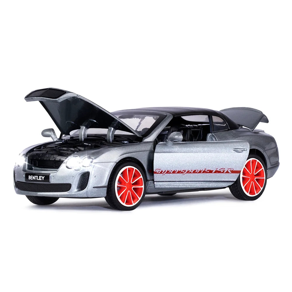 Mașină din metal Bentley Continental Supersports, scară 1:24, gri, MSZ (68259A)
