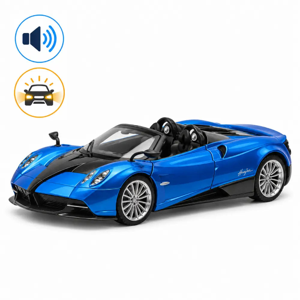 Mașină din metal Pagani Huayra Roadster, scară 1:24, albastră, MSZ (68264A)