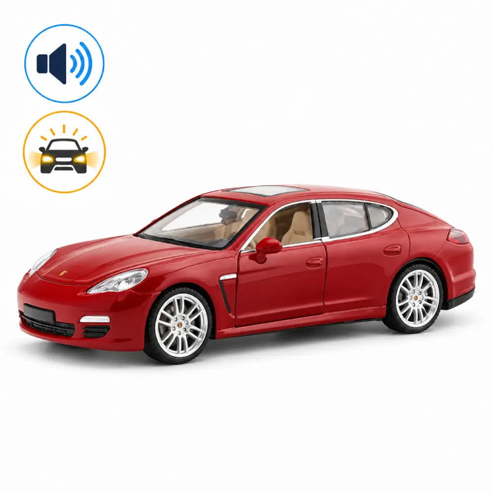 Mașină din metal Porsche Panamera S, scară 1:24, roșie, MSZ (68245A/2)
