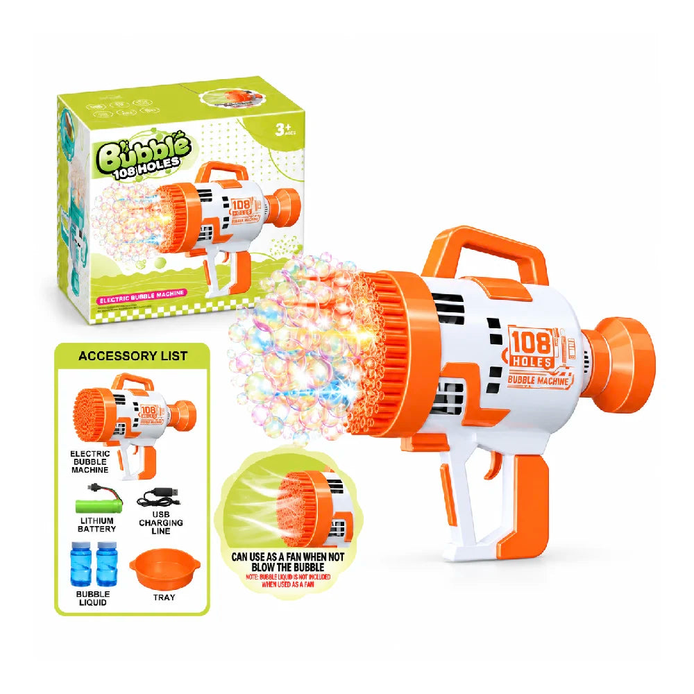 Pistol pentru baloane de săpun cu încărcare USB (49219)