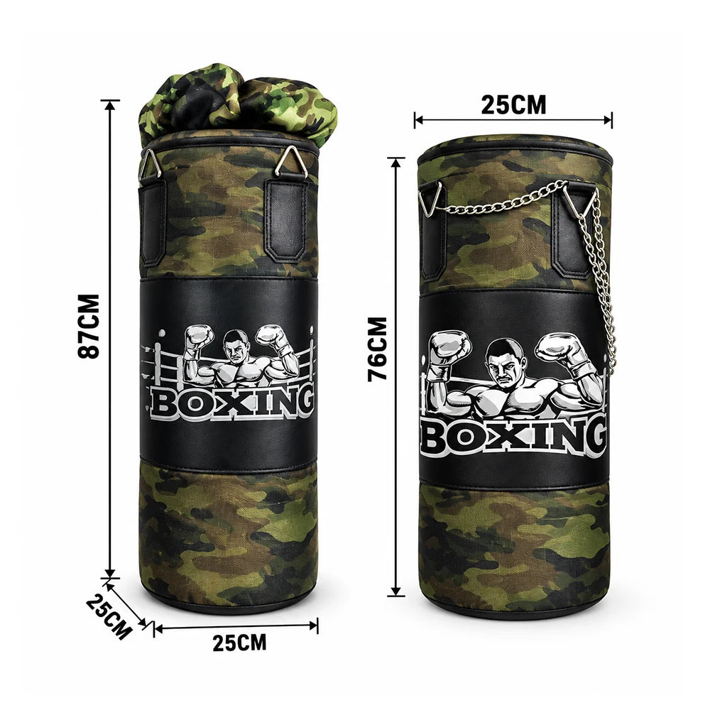 Set de box pentru copii cu sac și mănuși, 25×76 cm (23439)