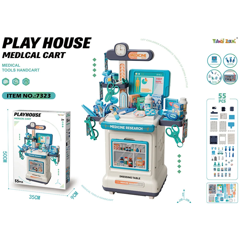 Set de doctor cu măsuță, 55 piese (959043)