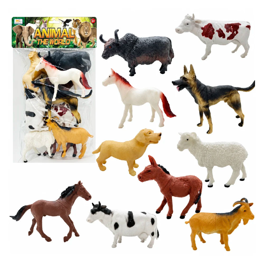Set figurine animale domestice, 10 piese (92250)