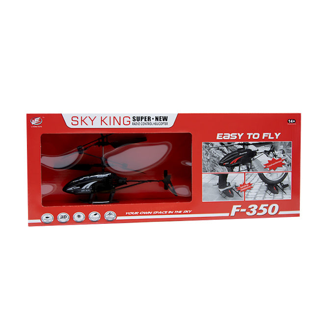 Elicopter cu telecomanda "Sky King", negru, cod 189032