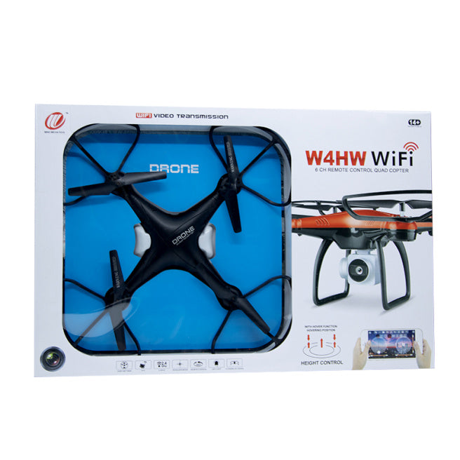 Drona cu telecomanda "Pioneer" W4, neagra, cod 189016