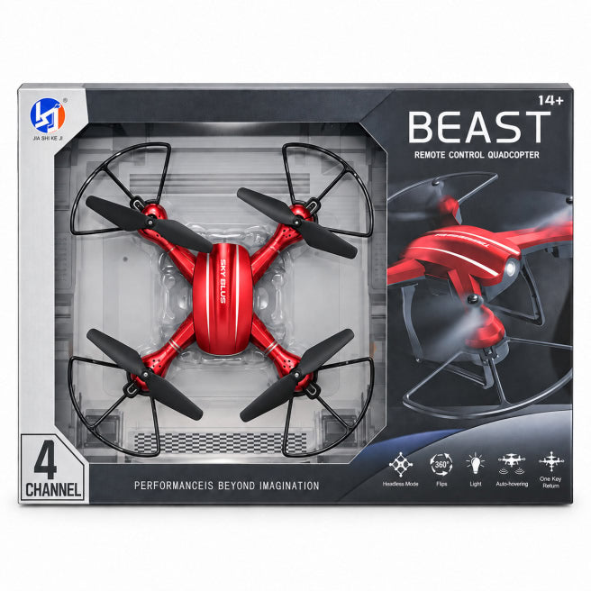 Dronă cu telecomandă roșie, cod 3014D