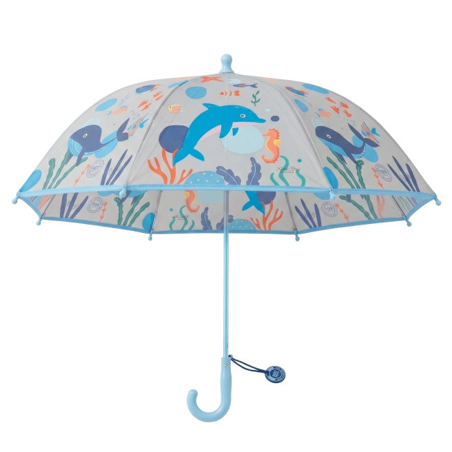Umbrelă pentru copii cu balene și delfini, cod 2498D