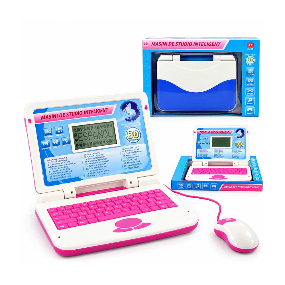 Laptop educativ pentru copii cu 80 de funcții, română și engleză (37516)