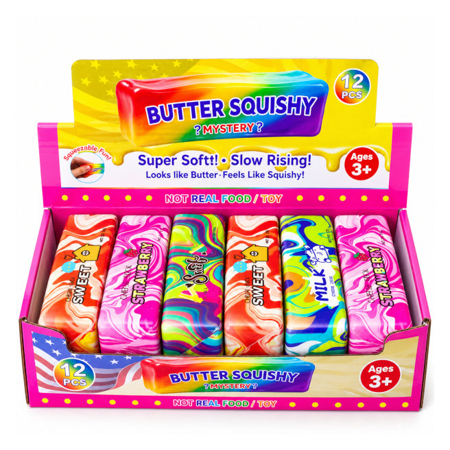 Антистресс-игрушка Squish Squish Butter Rainbow Colorfull, код 2372S