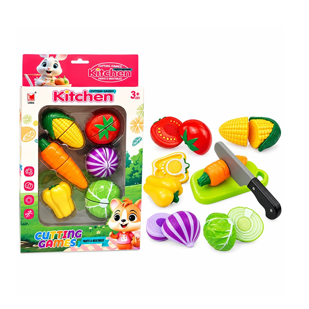 Set de legume de tăiat, cu cuțit și tocător (92678)