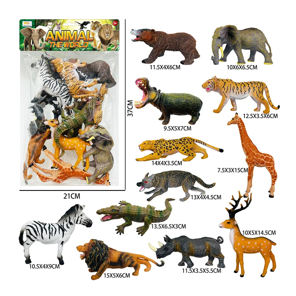 Set figurine animale sălbatice, 12 piese (36159)