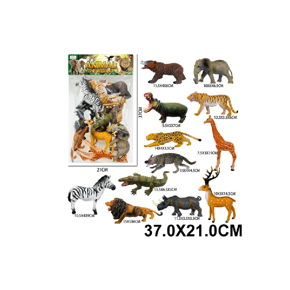 Set figurine animale sălbatice, 12 piese (36159)