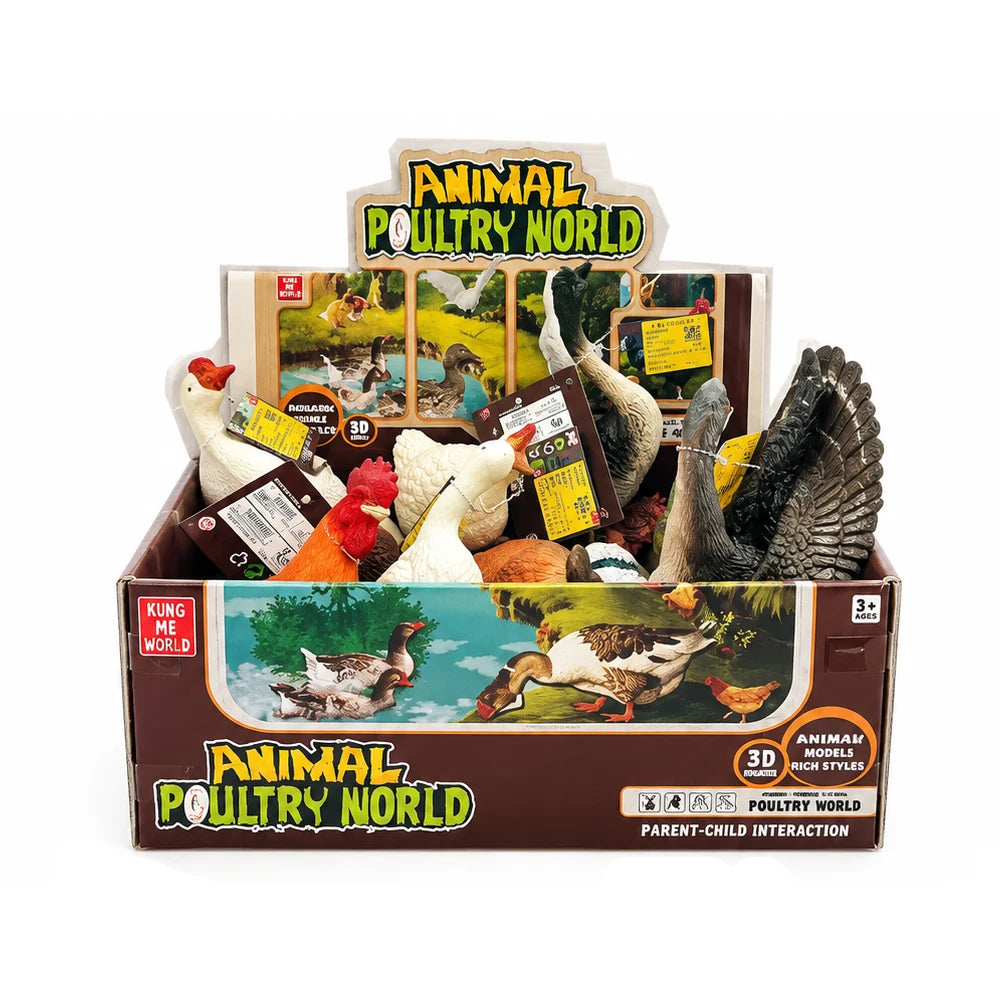 Set figurine păsări domestice, 12 piese (794065) la bucata