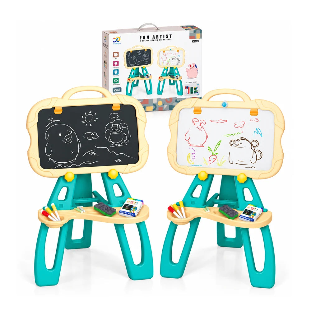 Tablă de desen cu două fețe și suport pentru accesorii (956554)