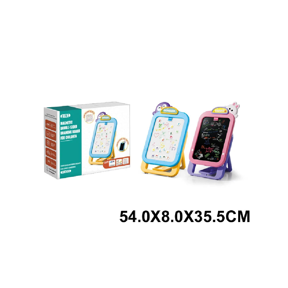 Tablă de desen magnetică cu două fețe, 2 modele (232375)
