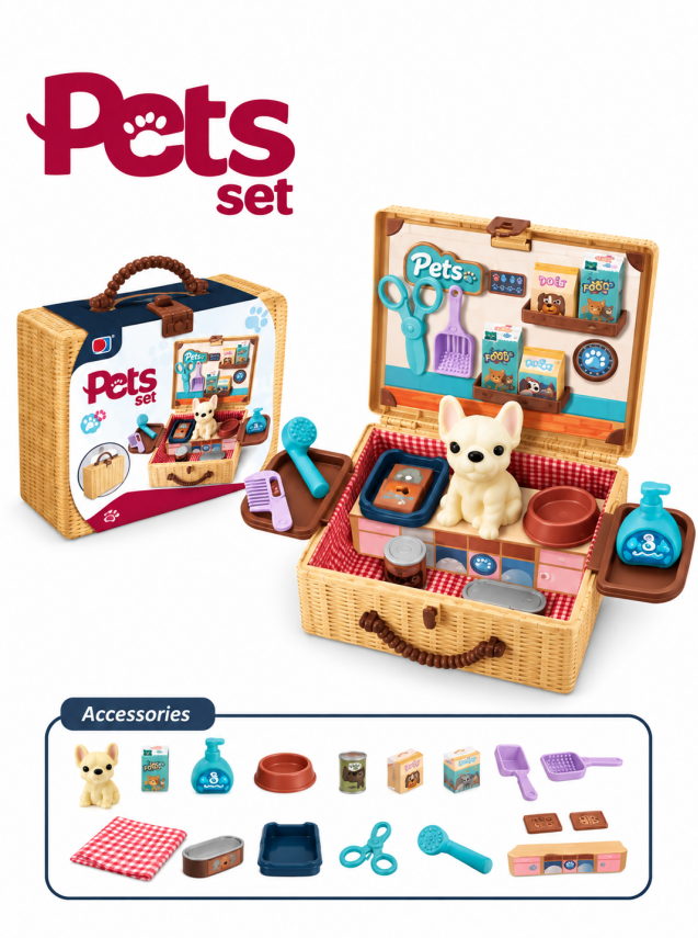 Set de joaca cu catel, SK212D cod 718559