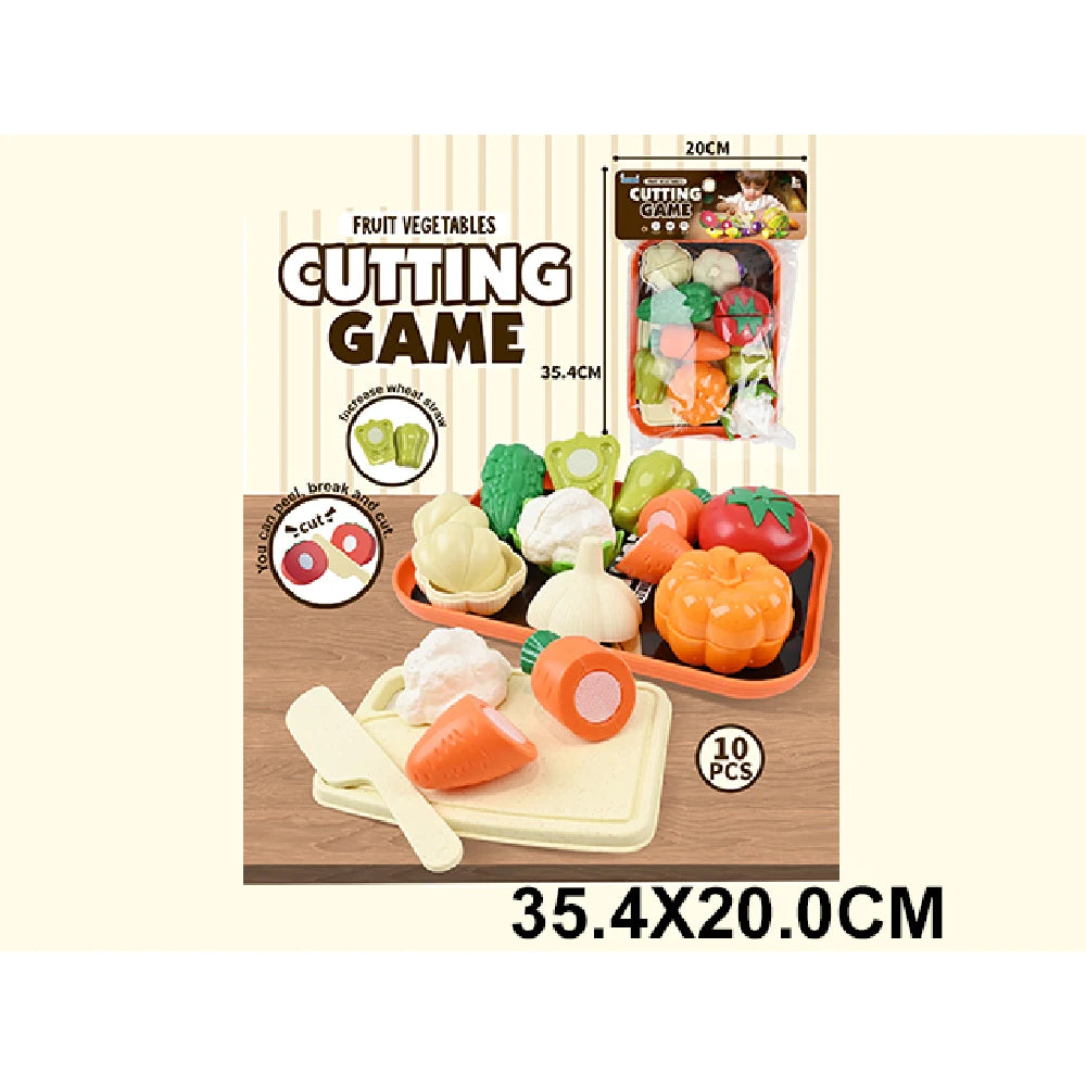 Set de legume de tăiat, cu tocător și cuțit, 10 piese (95088)