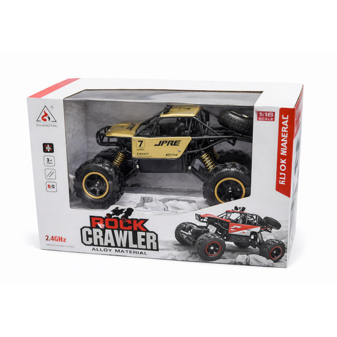 Машина Rock Crawler 1:16 на радиоуправлении, металлическая, золотая, код 2415D