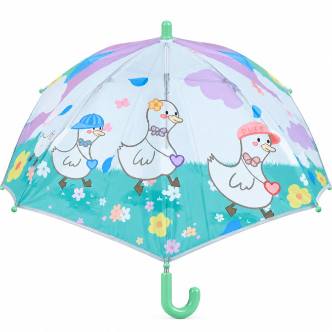 Umbrelă pentru copii cu personaje, asortată, verde, cod 3494D