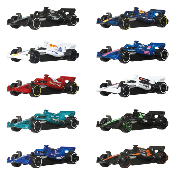 1:64 Set mașinuțe Formula 1 Hot Wheels, 10 buc SKU: JMM24