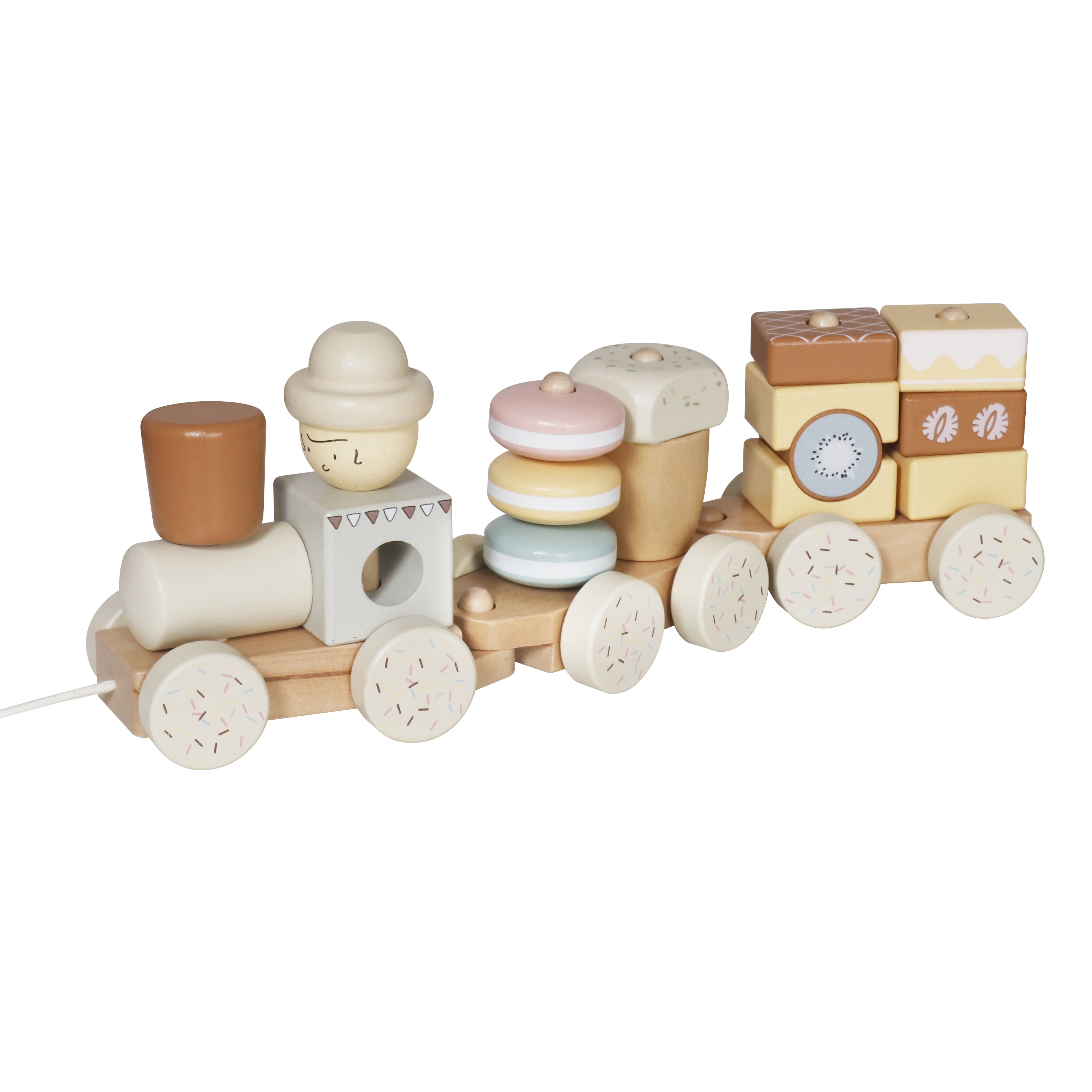 Tren de împins din lemn 30×7×10 cm, W04A667