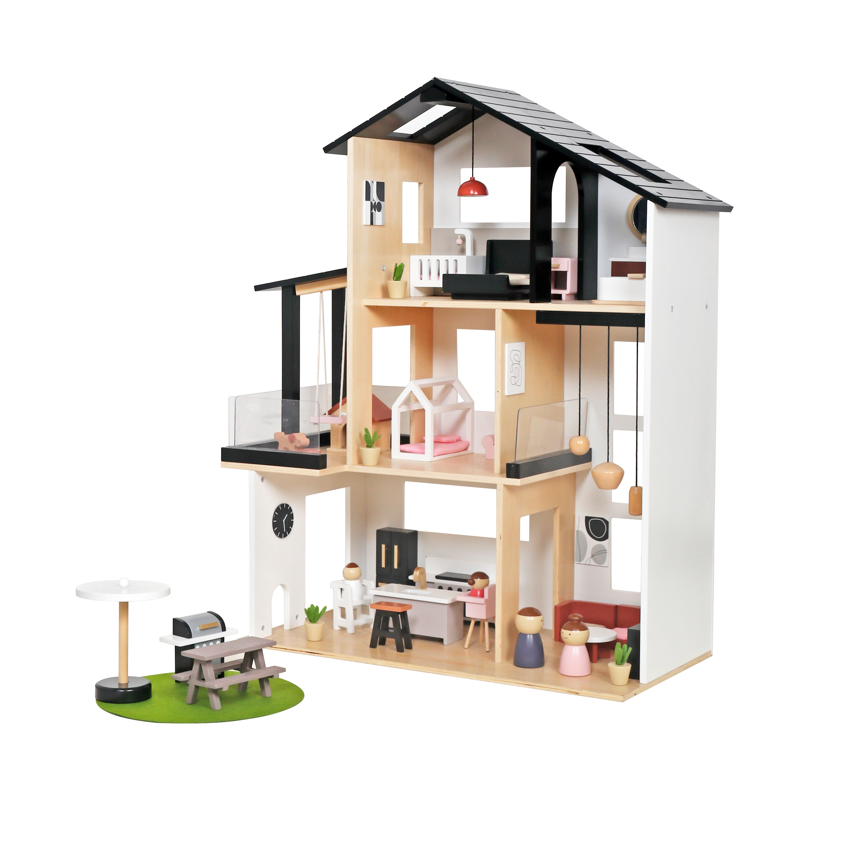 Casa de papusi din lemn 59,5*30*79 cm, W06A539