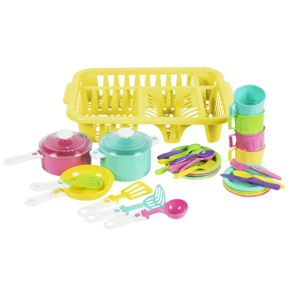 Set de veselă Irishka 5 din plastic pentru copii 3+ ani , 4 culori , Orion (103)