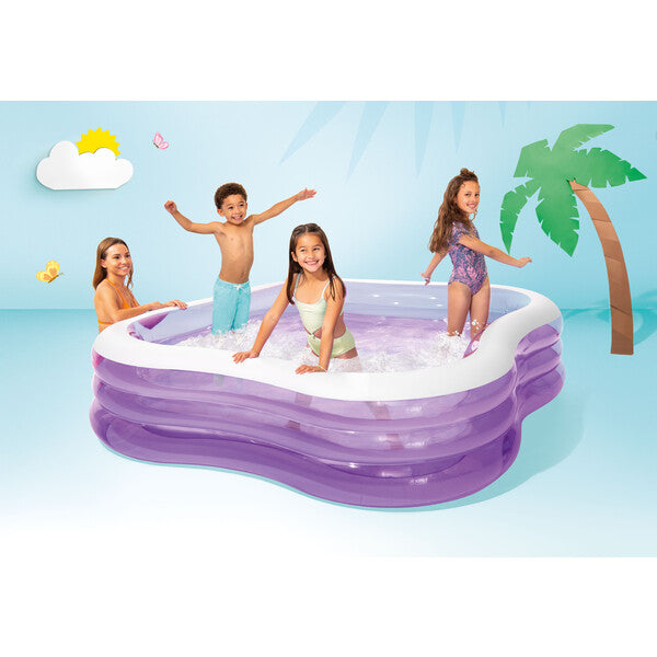 INTEX Надувной семейный бассейн "Beach Wave" 229x229x56 см, 1250 л, 57495