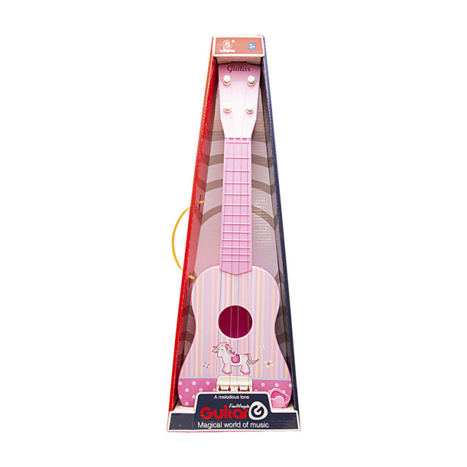 Гитара 55 см в ассортименте, пластик, синяя код 492077, розовая код 492076