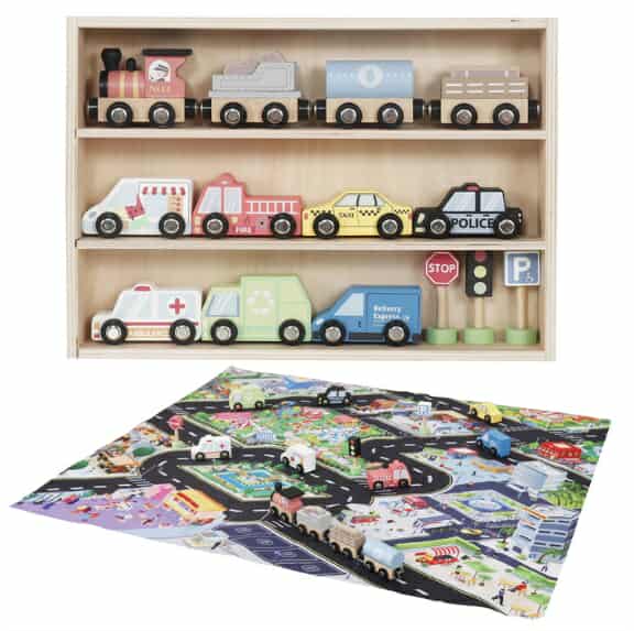 Set de joaca din lemn, 28×20×5 cm, W04A640
