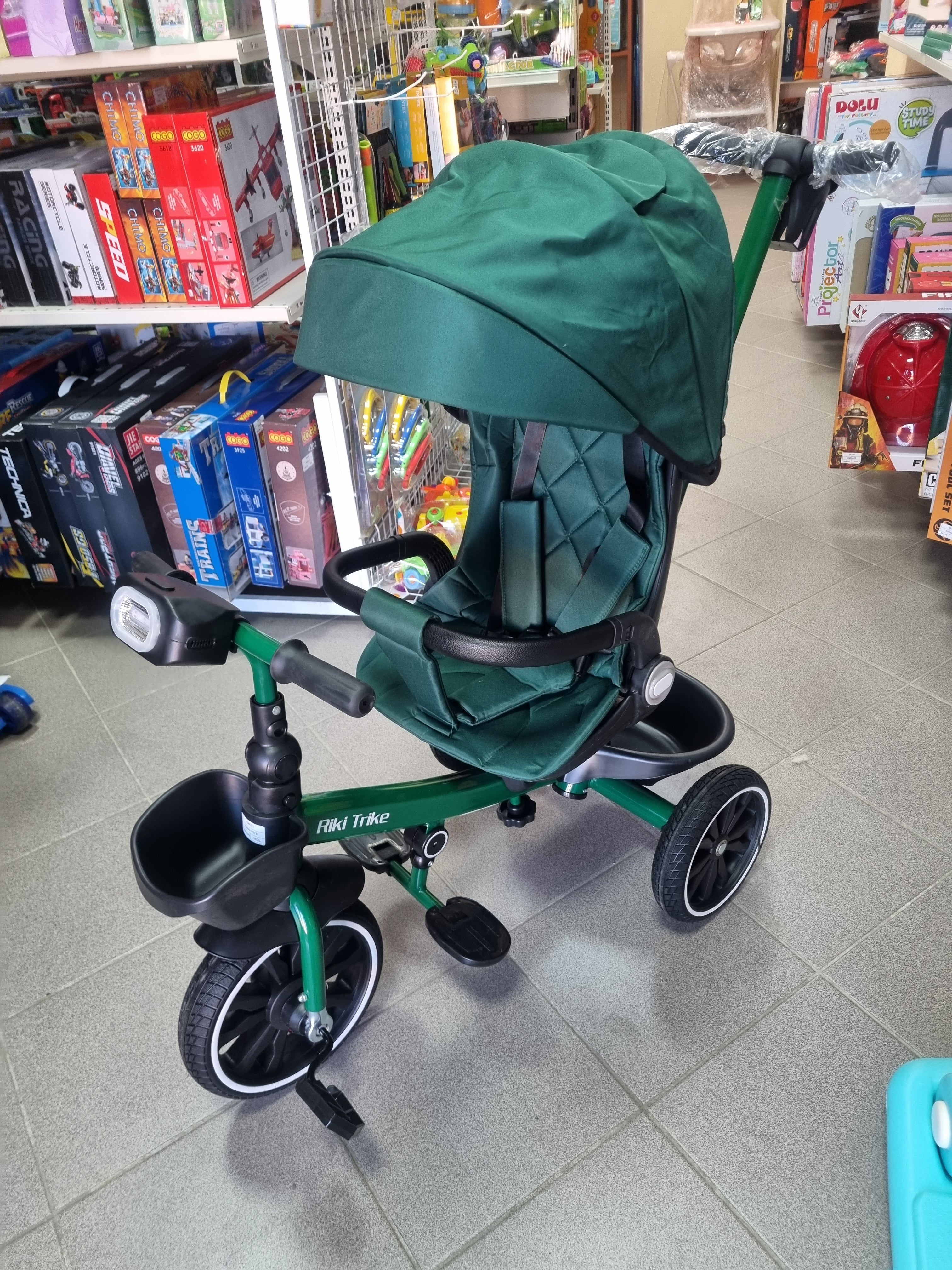 Tricicleta verde pentru copii (JTR189) (64613)