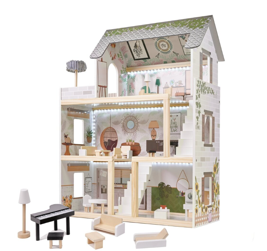 Casa de papusi din lemn 61,3*26,4*77,4 cm, sur W06A413C