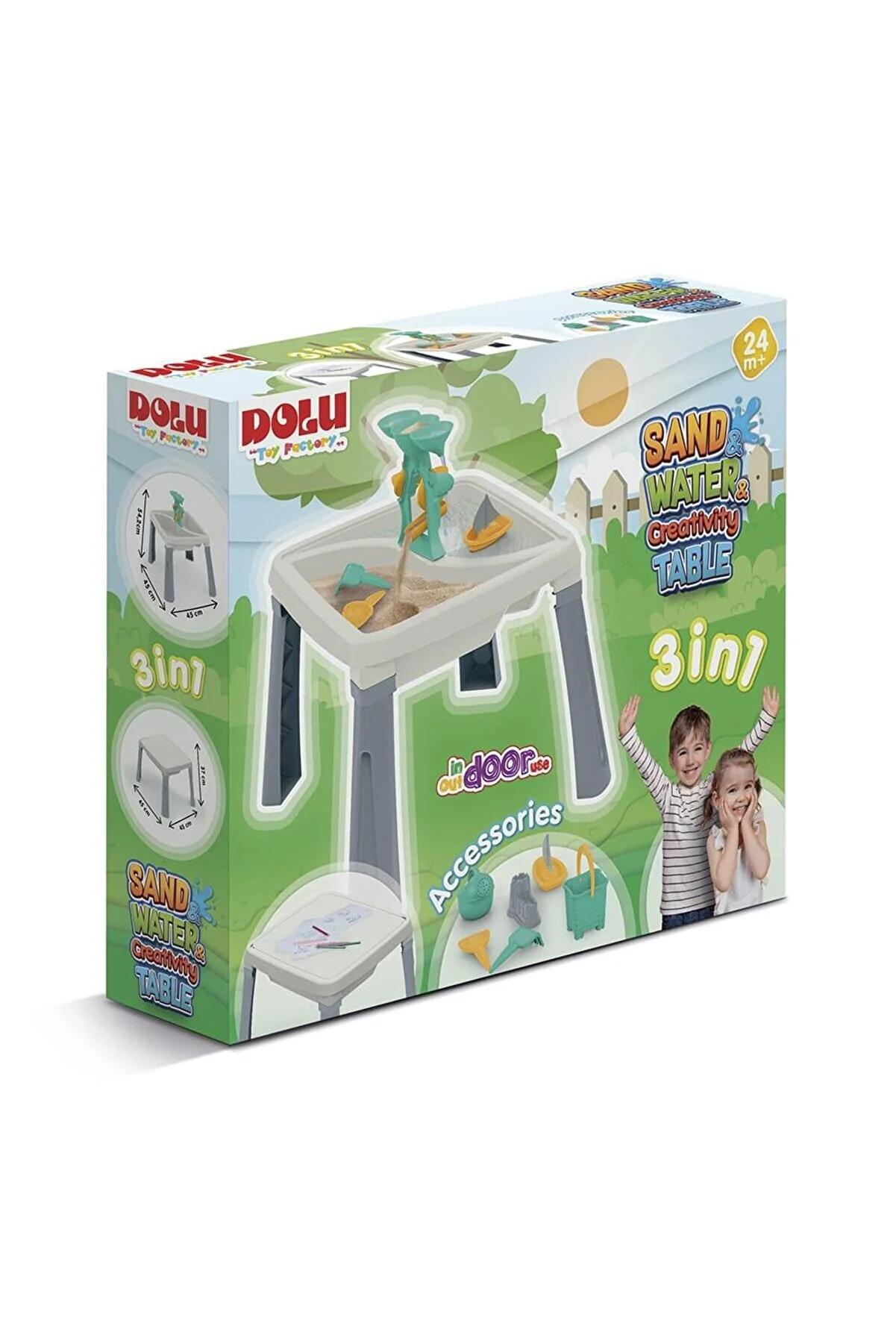 Măsuță dezvoltătoare pentru joc în nisip, cod 58990 glp, Dolu art.2677 rt